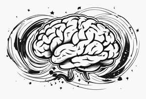 fighting with your brain because your emotions feel like a rollercoaster tattoo idea