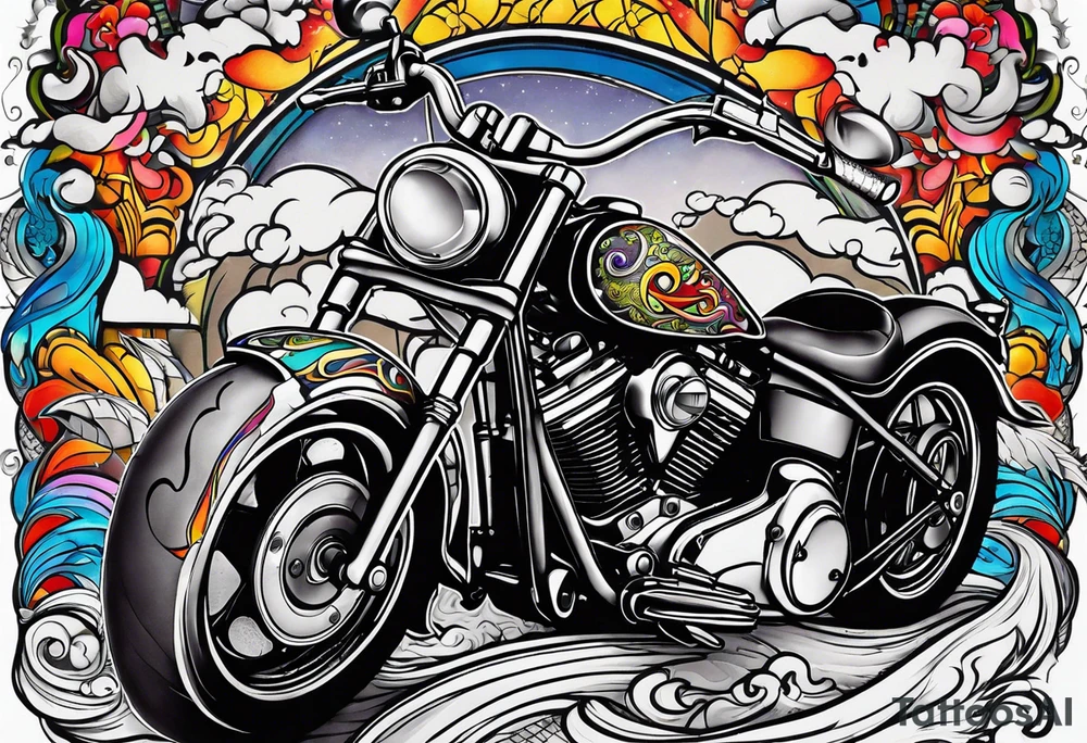 Yorkshire biker tattoo idea