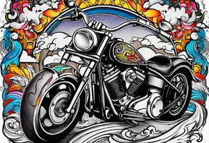 Yorkshire biker tattoo idea