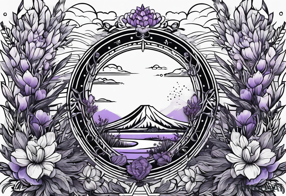 lavender tattoo idea