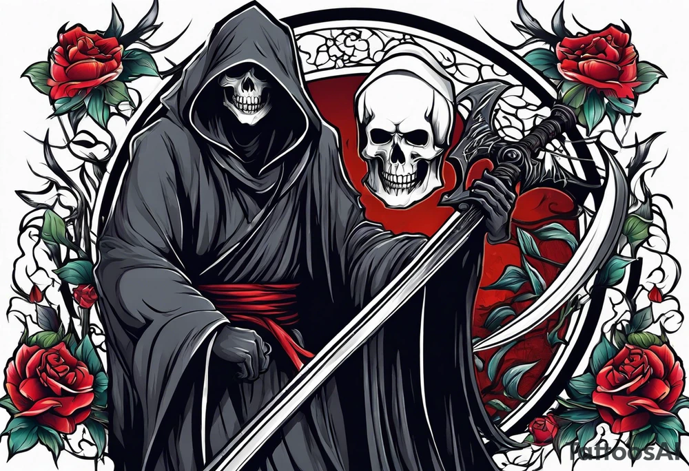 grim reaper tattoo idea