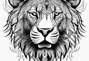 powerful majestic strength tattoo idea