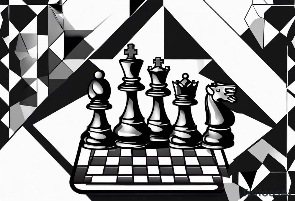 Chess board tattoo idea