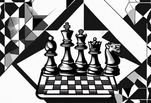 Chess board tattoo idea
