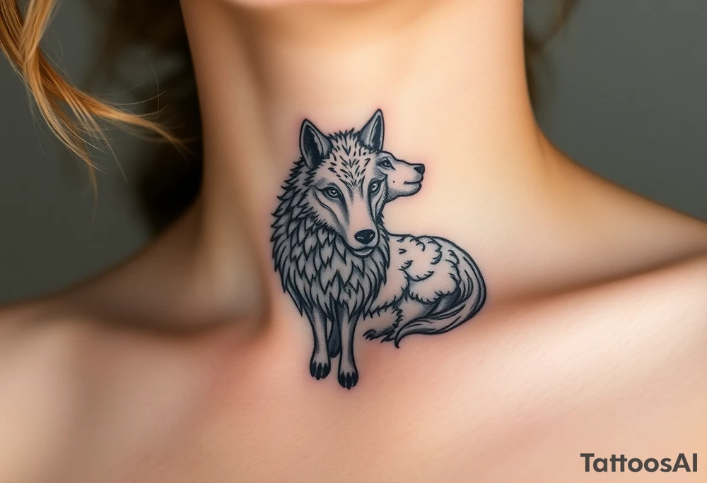 Wolf disguised as a sheep tattoo idea