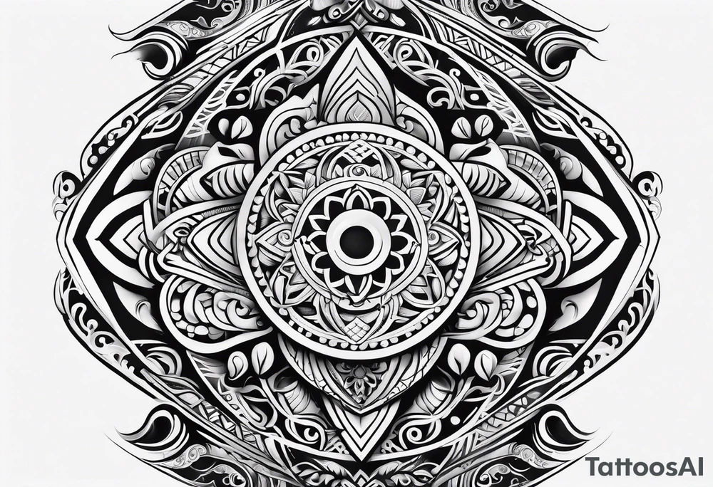 maori tattoo that represents family for shoulder and arm tattoo idea