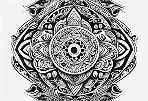 maori tattoo that represents family for shoulder and arm tattoo idea