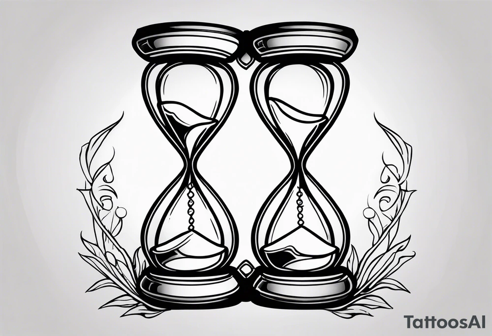 Broken hourglass tattoo idea