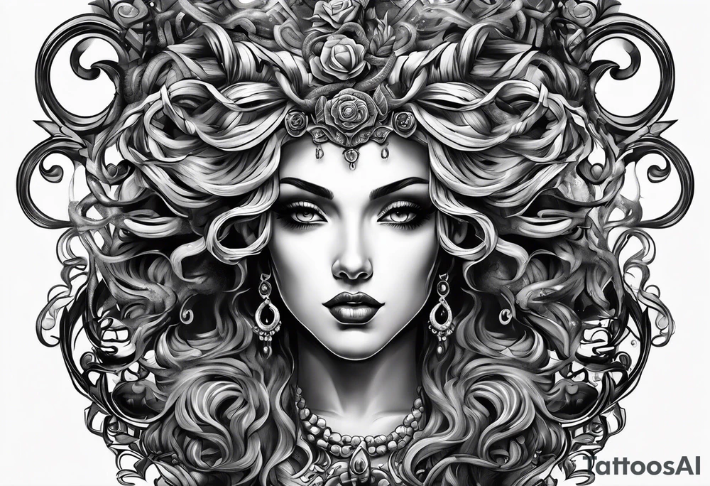 Medusa looking into you tattoo idea