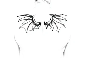Dragon wings tattoo idea