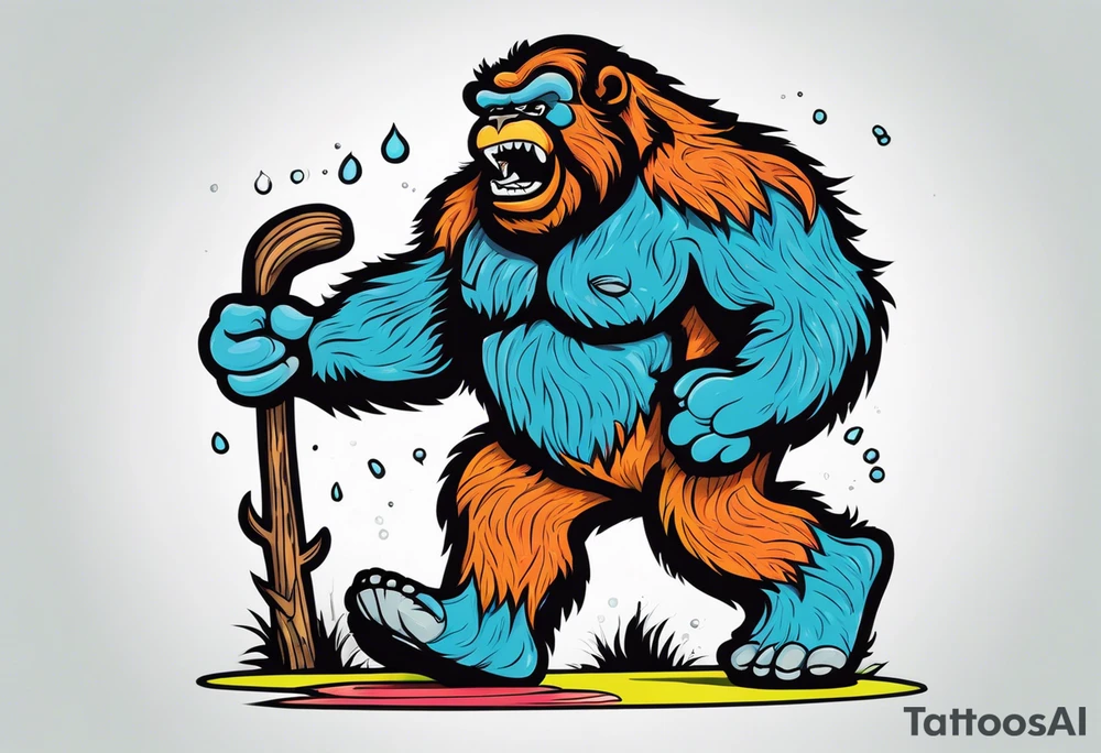 bipolar bigfoot tattoo idea