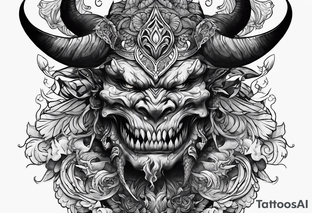 Demon tattoo idea