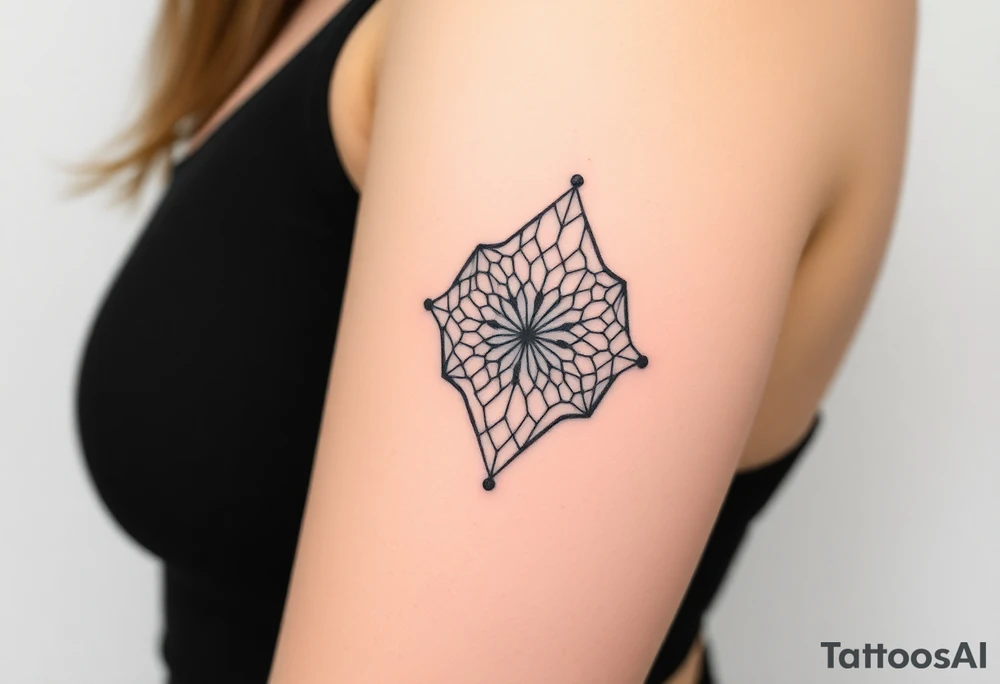 Thick sexy negative fishnet latex tattoo idea
