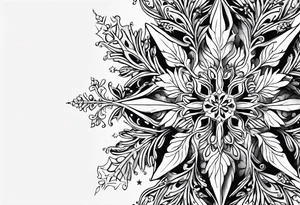 snow flakes tattoo idea