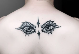 two eyes as a forearm tattoo tattoo idea
