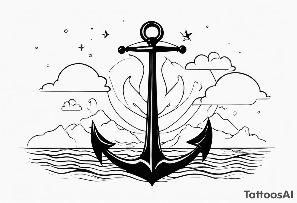 Make smaller but longer 

Add anchor to south tattoo idea