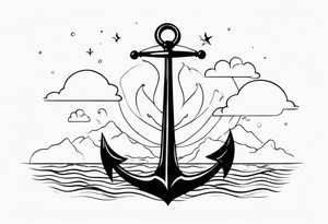 Make smaller but longer 

Add anchor to south tattoo idea