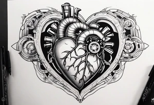 Mechanical Heart tattoo idea