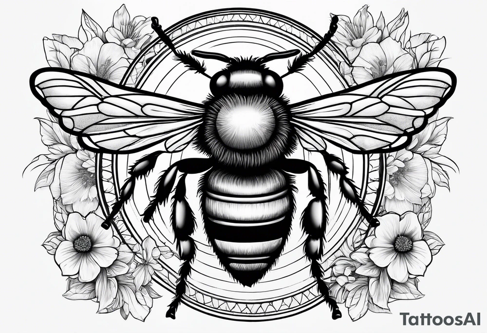 bumble bee tattoo idea