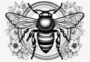 bumble bee tattoo idea