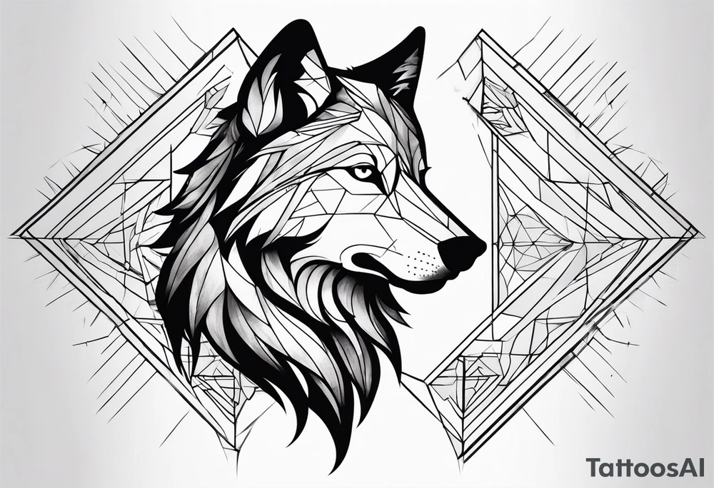 Wolf tattoo idea