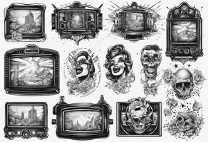 A cinema screen tattoo idea