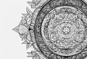 A small set of abstract shapes that represent balance. tattoo idea
