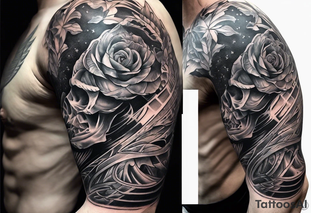 Anatomic deltoid muscle tattoo idea