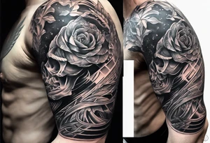 Anatomic deltoid muscle tattoo idea