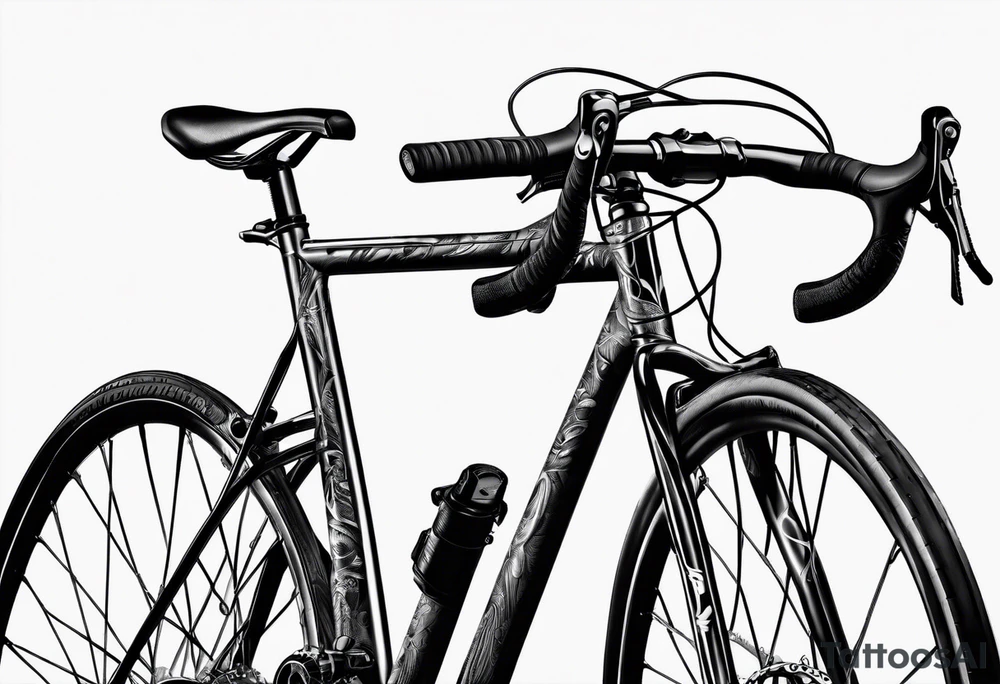 bicycling tattoo idea