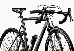 bicycling tattoo idea