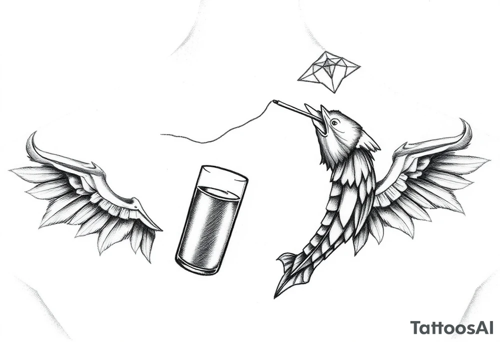 Kite drinking an smoking. Rip mum tattoo idea