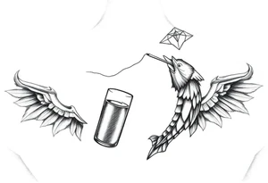 Kite drinking an smoking. Rip mum tattoo idea
