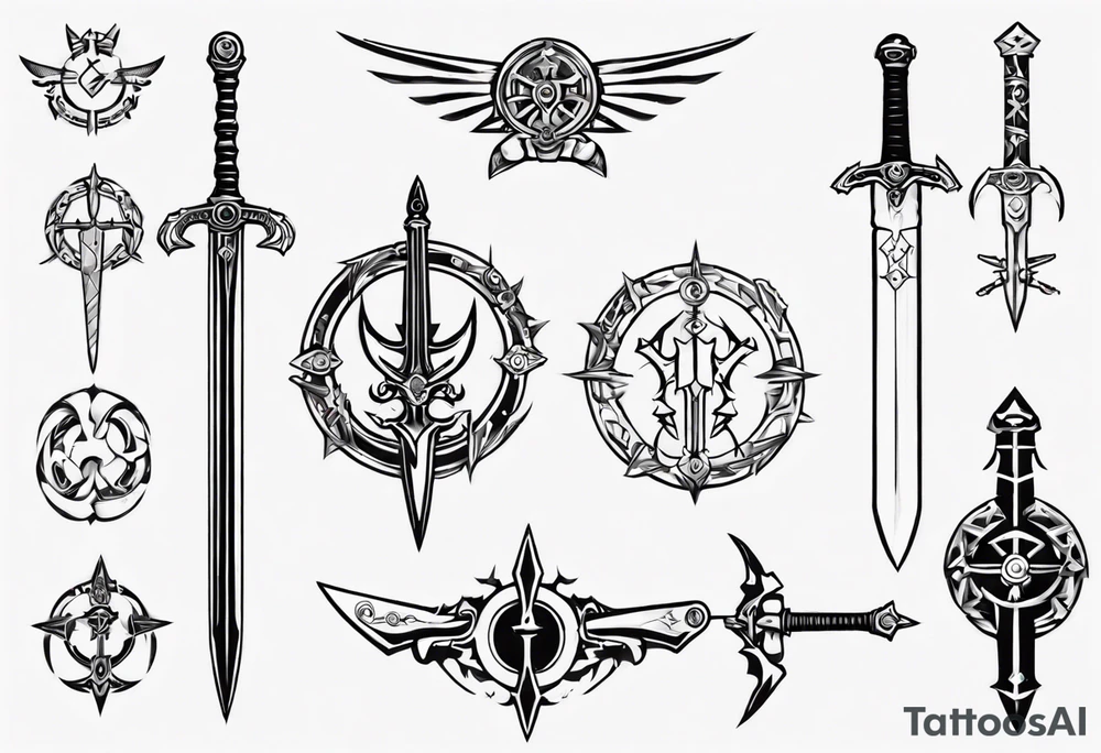 sword with circle around from zelda tattoo idea sword with circle around from zelda tattoo idea