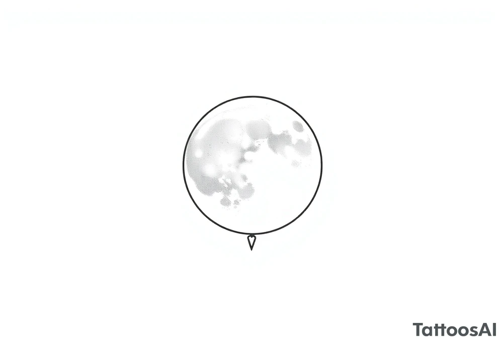 sacred moon tattoo idea