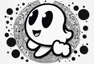 Pac-Man tattoo idea