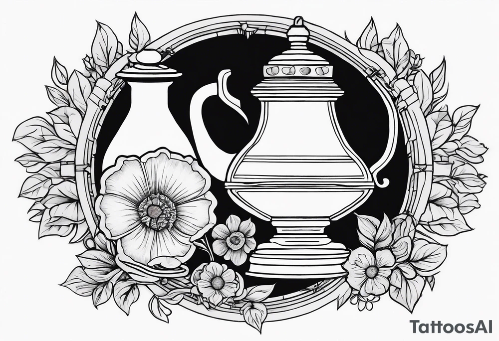 Lamp of florence nightingale tattoo idea