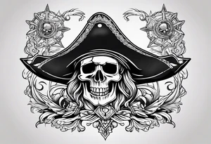 Crâne pirate tattoo idea