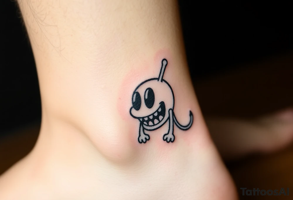 Drippy cartoon tattoo idea