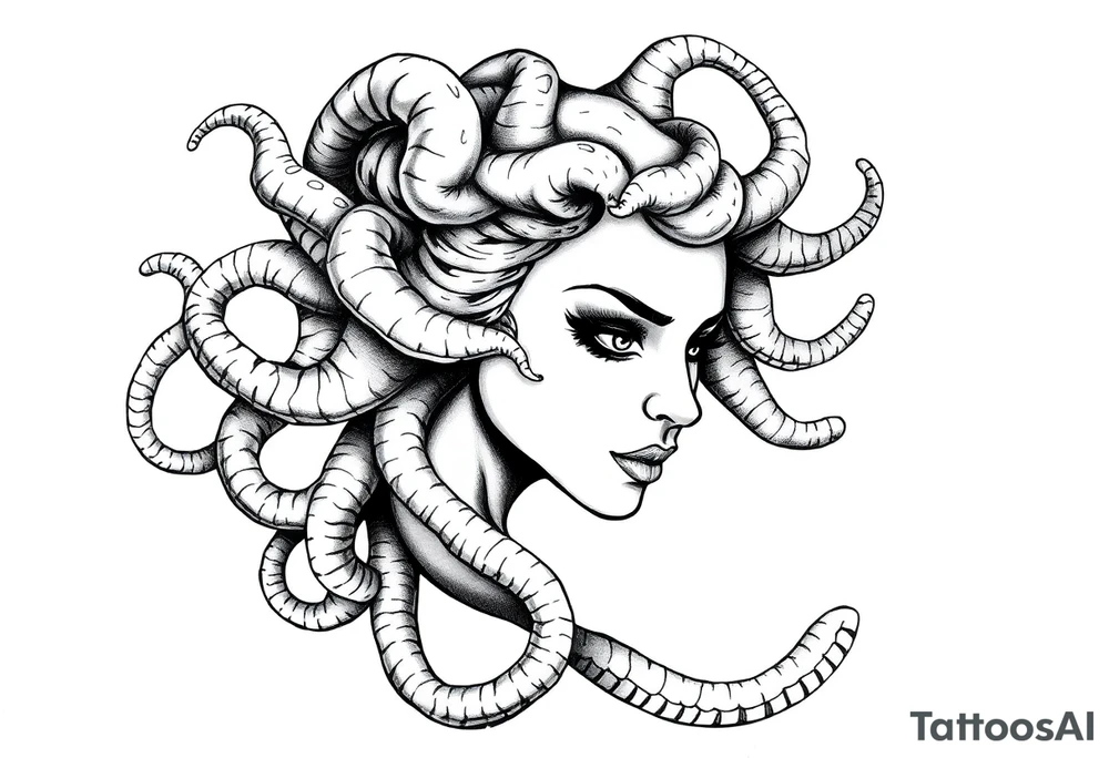 Pretty Medusa tattoo idea