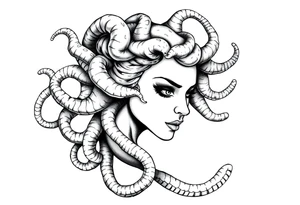 Pretty Medusa tattoo idea