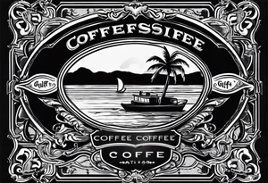 GULF SIDE COFFEE LOGO tattoo idea