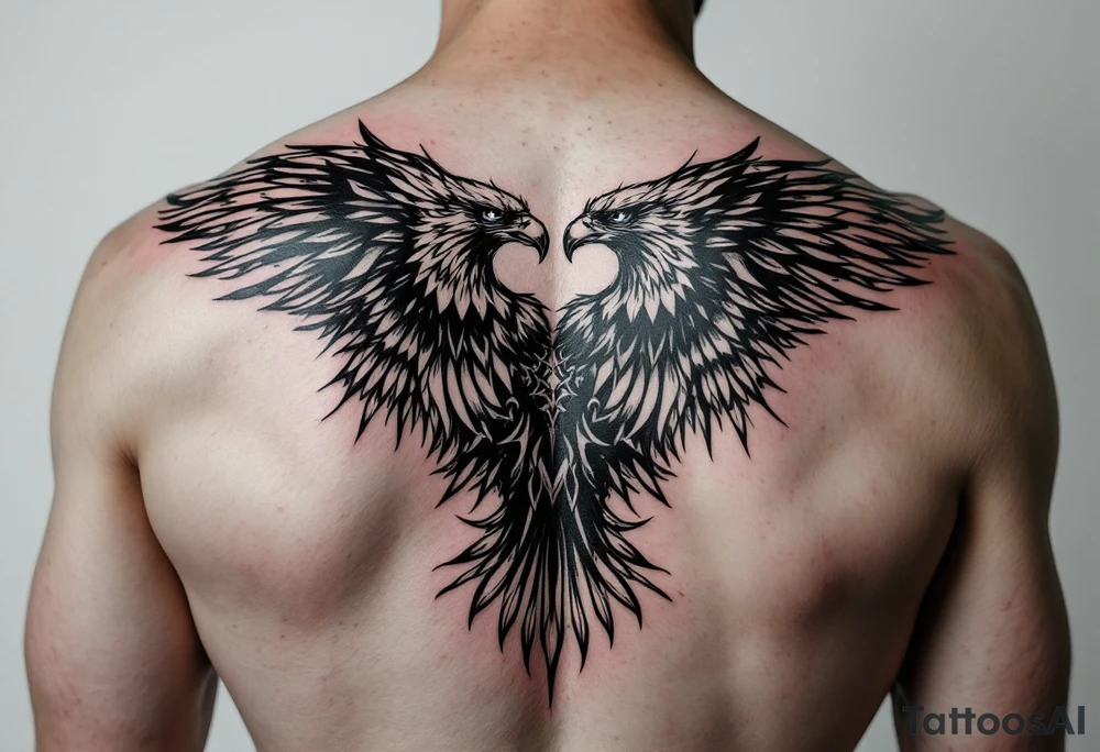 2 headed eagle with a tattoo idea