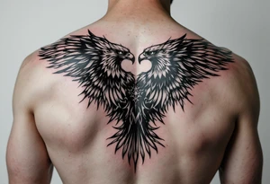 2 headed eagle with a tattoo idea