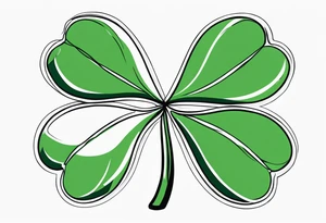 four leaf clover tattoo idea