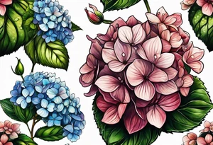 Hydrangea tattoo idea