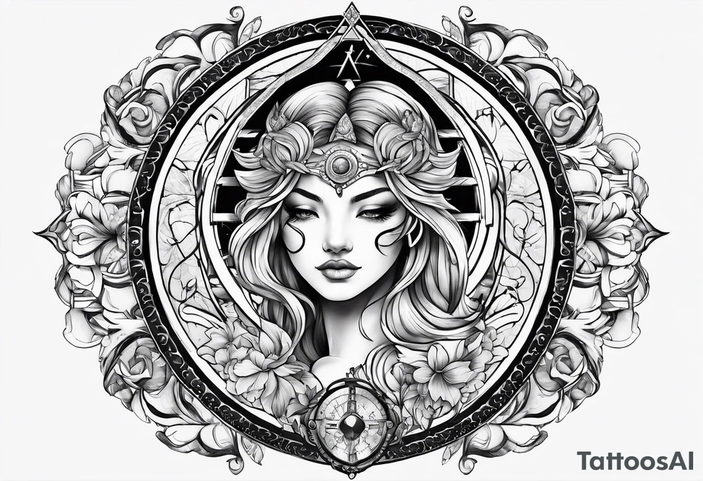 Gemini zodiac sign tattoo idea