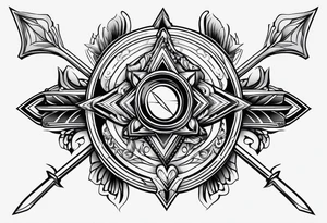Vector arrow tattoo idea