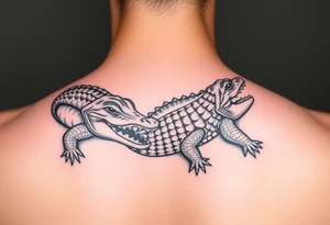 Mardi gras alligators tattoo idea