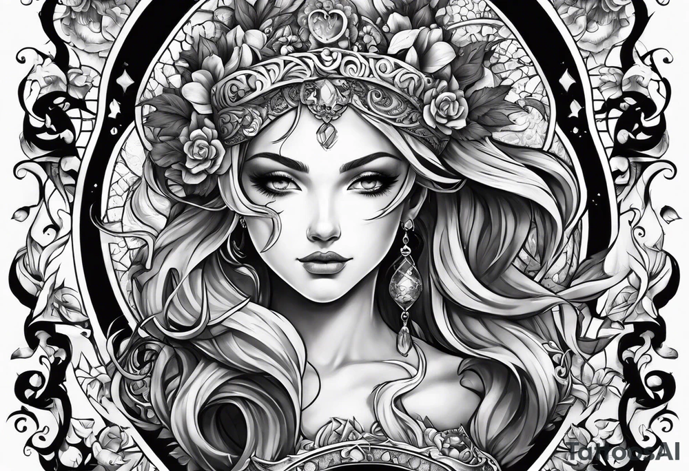 Biblical depiction of the seven deadly sins sleeve tattoo idea